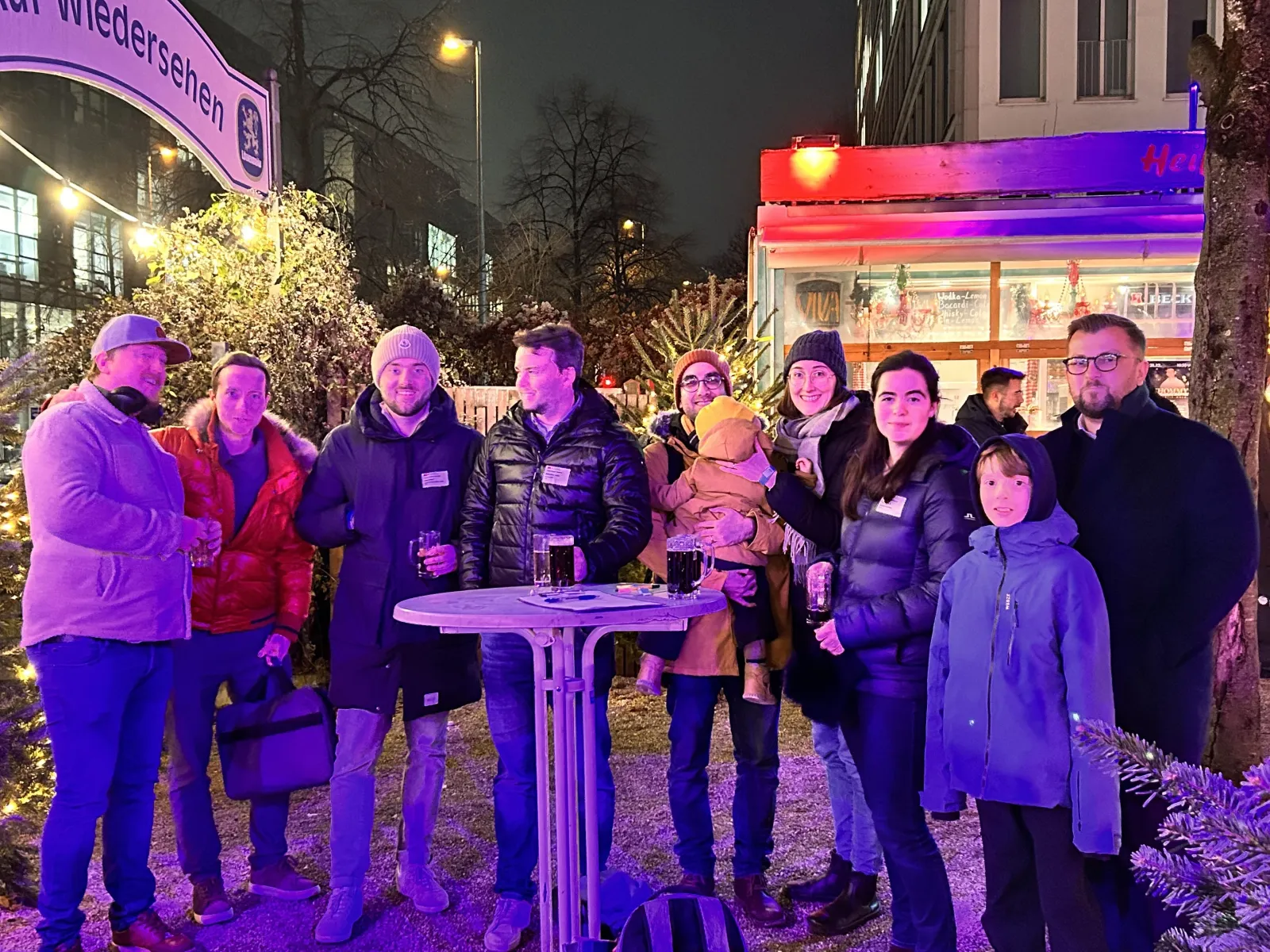 Eisstockschiessen im Biergarten
