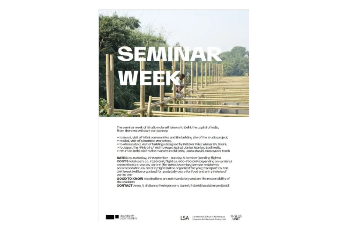 Poster Seminarwoche nach Indien