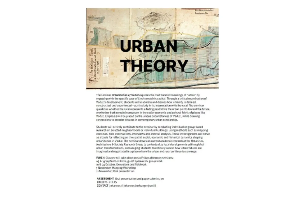 Poster mit dem Titel Urban Theory