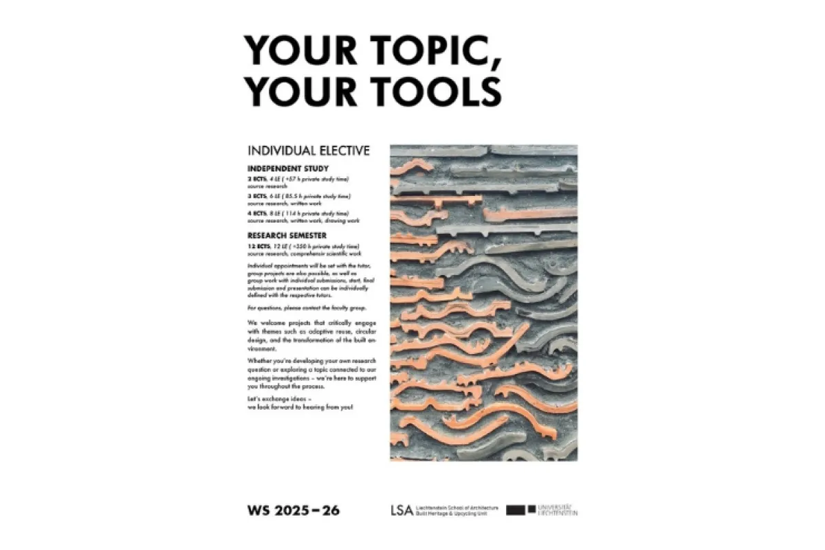 Poster mit dem Titel "Your Topic, Your Tools"