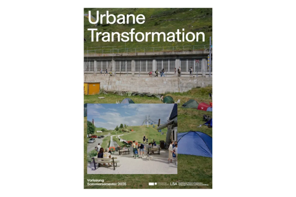 Cover mit Collage und weisser Schrift