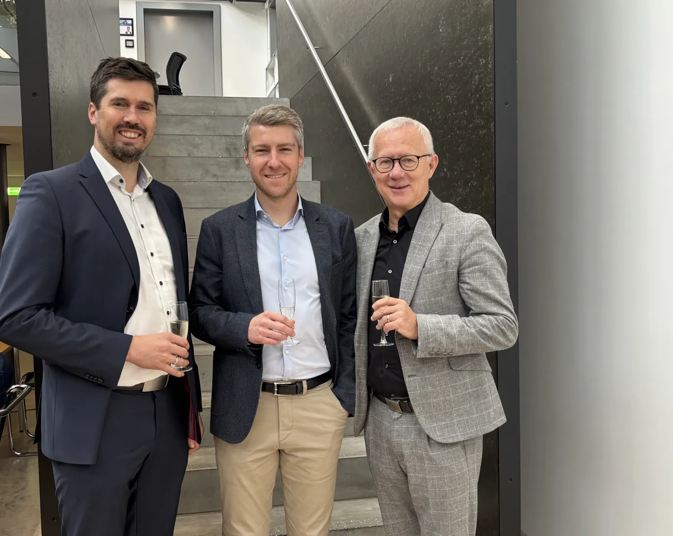 Martin Angerer, Adrian Klammer und Leo Brecht