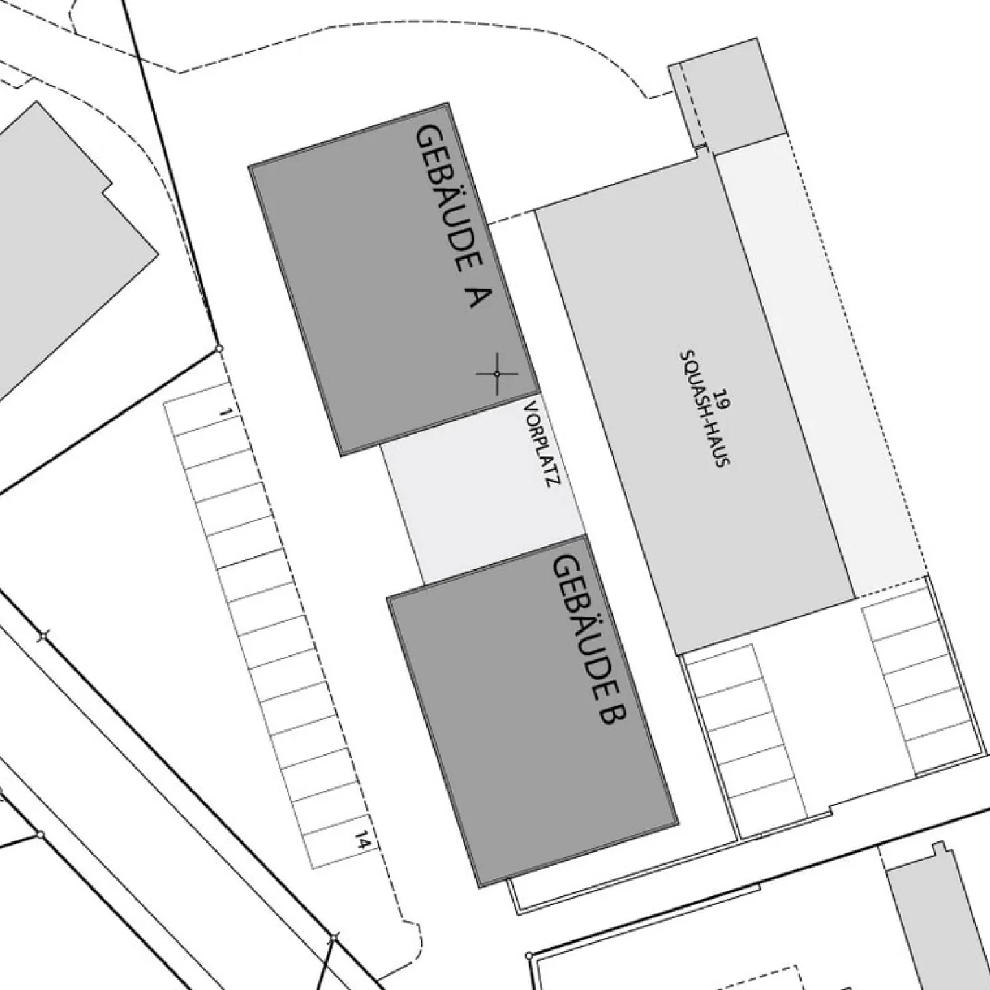 Lageplan des Studentenwohnheimes der Universität Liechtenstein