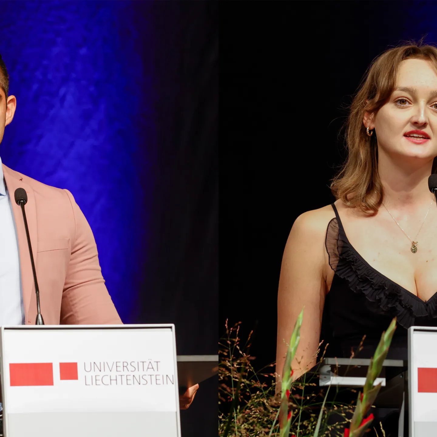 Studentische Redner an der Diplomfeier