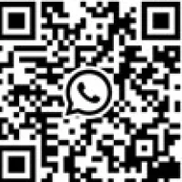 QR-Code mit dem WhatsApp-Logo zentriert in der Mitte.