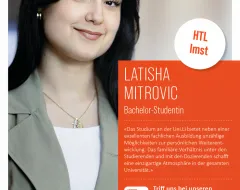 Bachelor Studentin der Universität Liechtenstein mit Vorbildung an der HTL Imst im Gespräch über ihre Studienerfahrung.