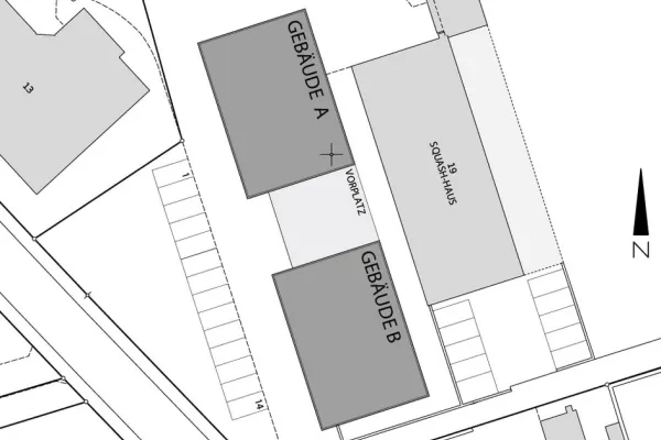 Lageplan des Studentenwohnheimes der Universität Liechtenstein
