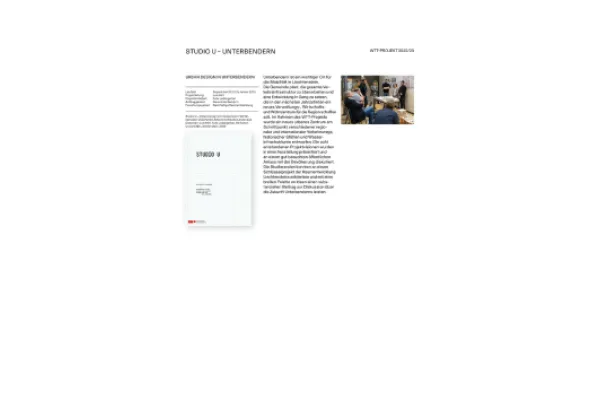 Darstellung eines Transferprojekts "Unterbendern"