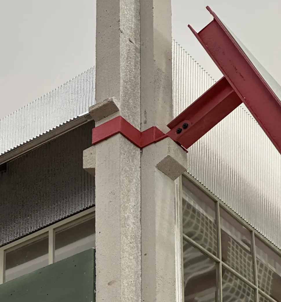 Detailaufnahme eines Architekturmodells